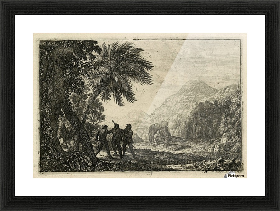 Scene de brigands Picture Frame print