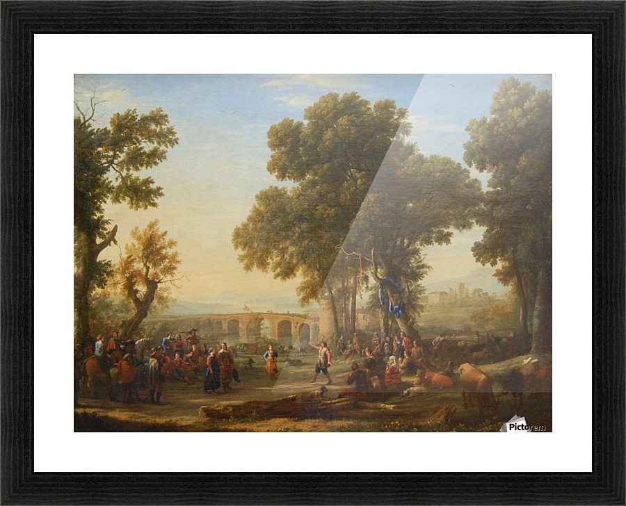 Fete villageoise Picture Frame print