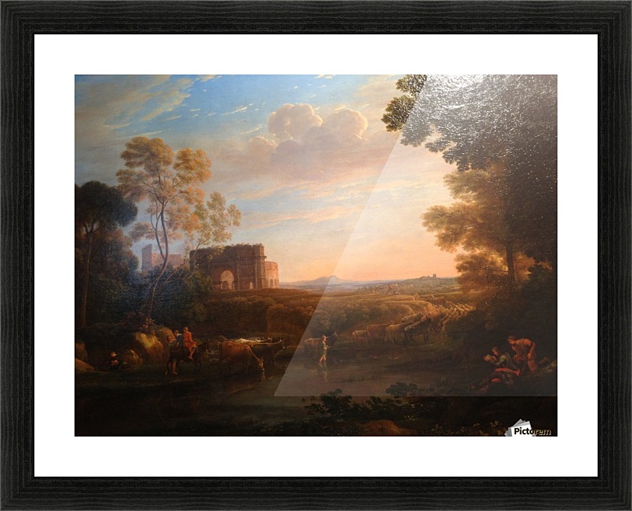 Pastorale mit dem Picture Frame print