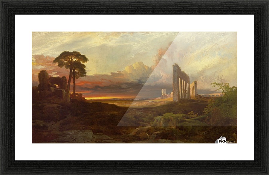 Rome Sunset Picture Frame print