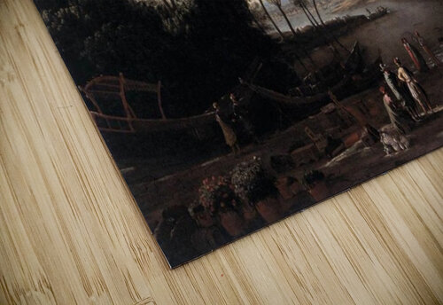 Paysage avec marchands Claude Lorrain puzzle