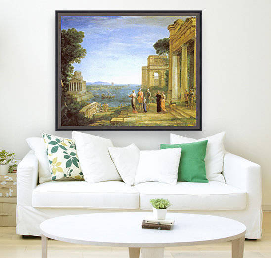 View of Carthage Dido and Aeneas to hunt by Claude Lorrain