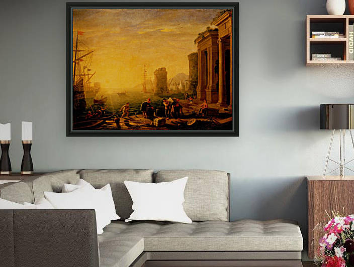 Oak tree, The romans and Pine tree by Claude Lorrain