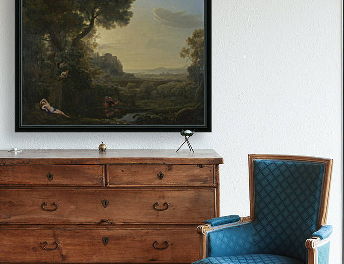 Landscape with Narcissus and Echo by Claude Lorrain