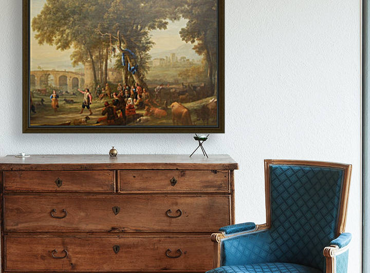 Le debarquement de Cleopatre a Tarse by Claude Lorrain