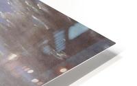 Paysage avec marchands HD Metal print