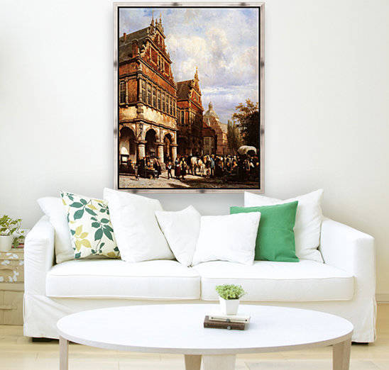 Cityhall Paderborn Sun by Cornelis Springer