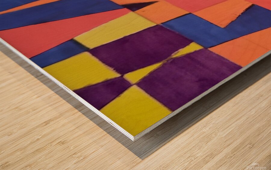 Colors Wood print