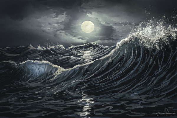 Moonlit Ocean Digital Download
