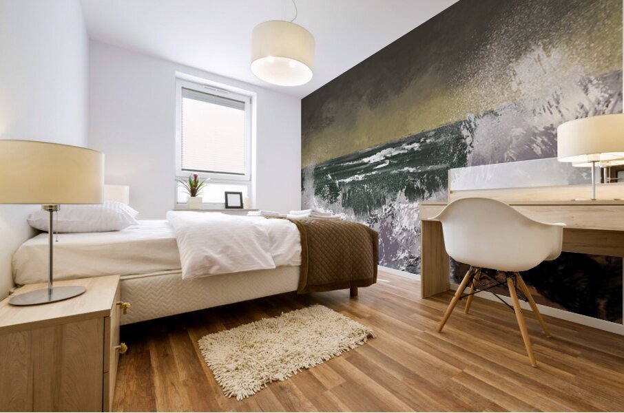 Sea Against Stone Mural print