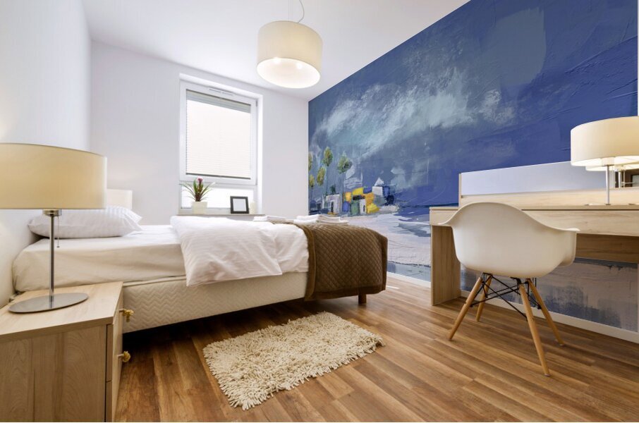 Tourists In Jamaica Mural print