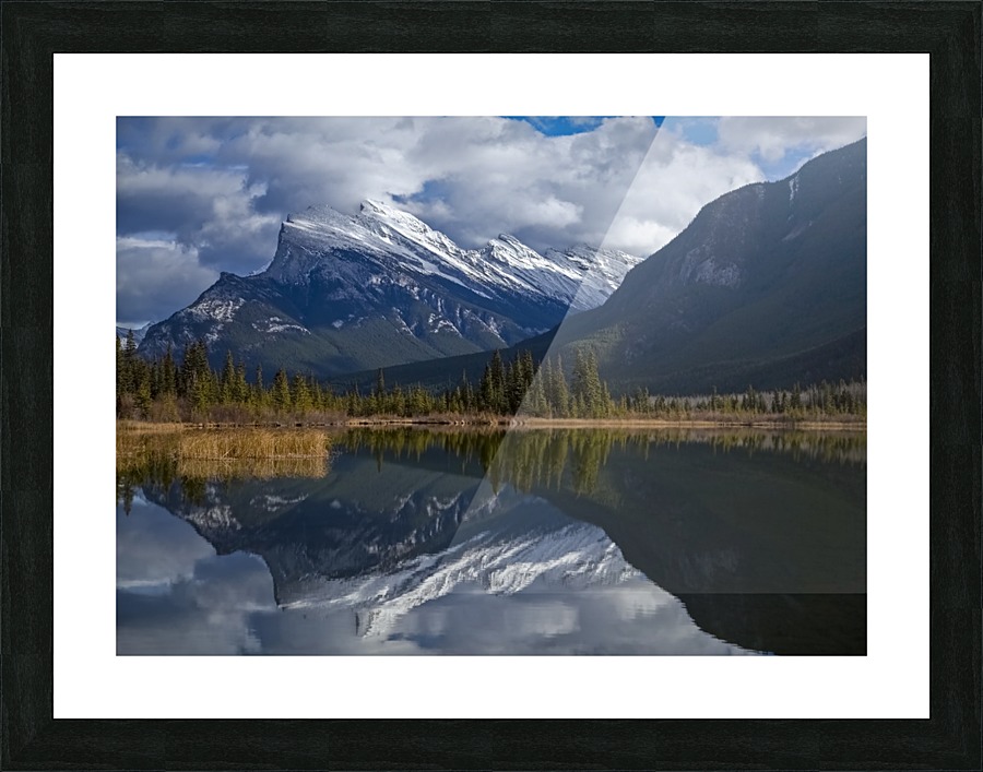 Mt. Rundle mirrors Picture Frame print