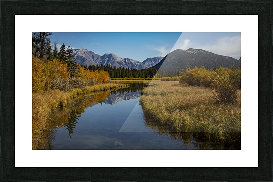 Golden river  Picture Frame print