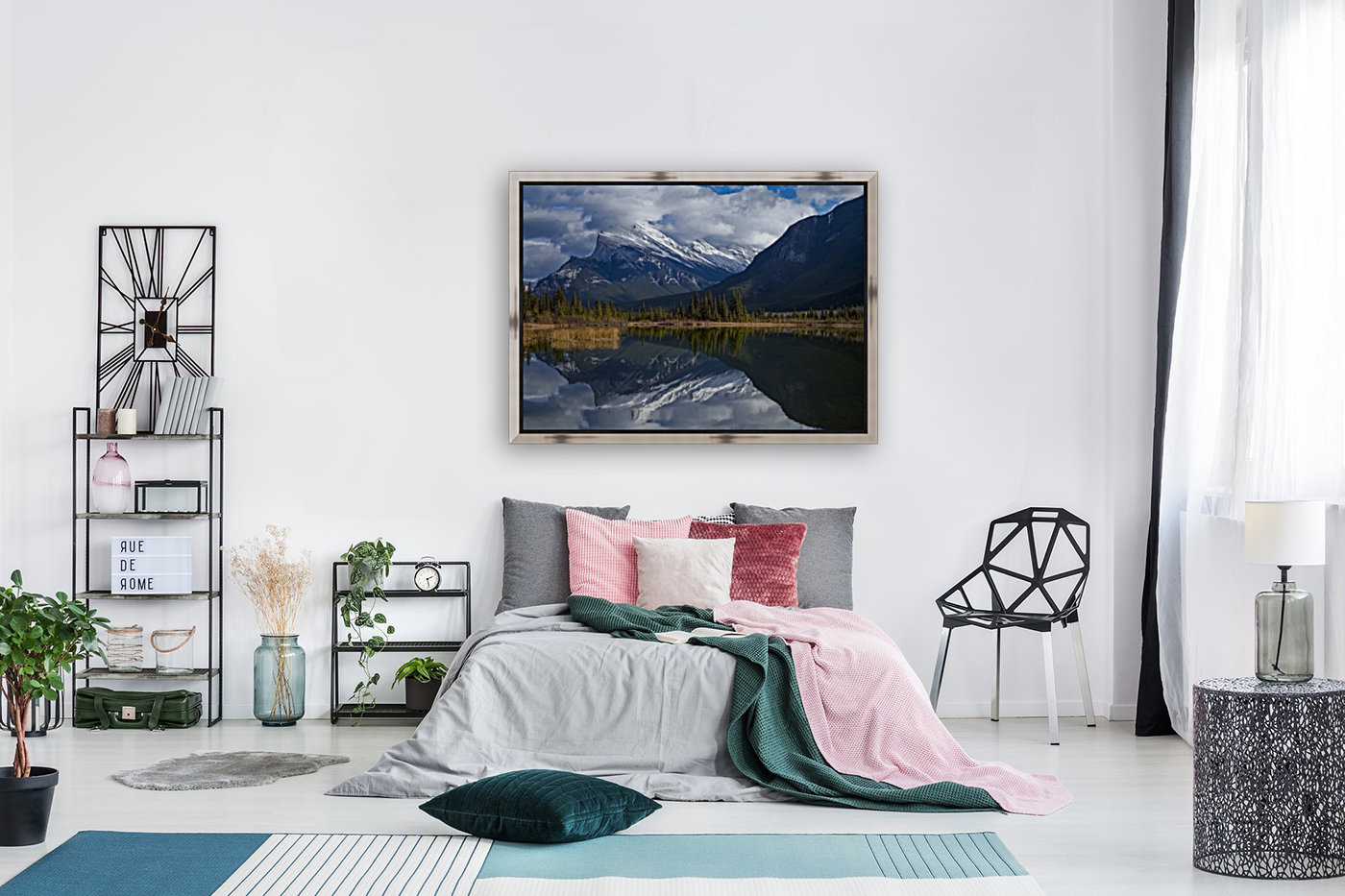 Mt. Rundle mirrors Reproduction