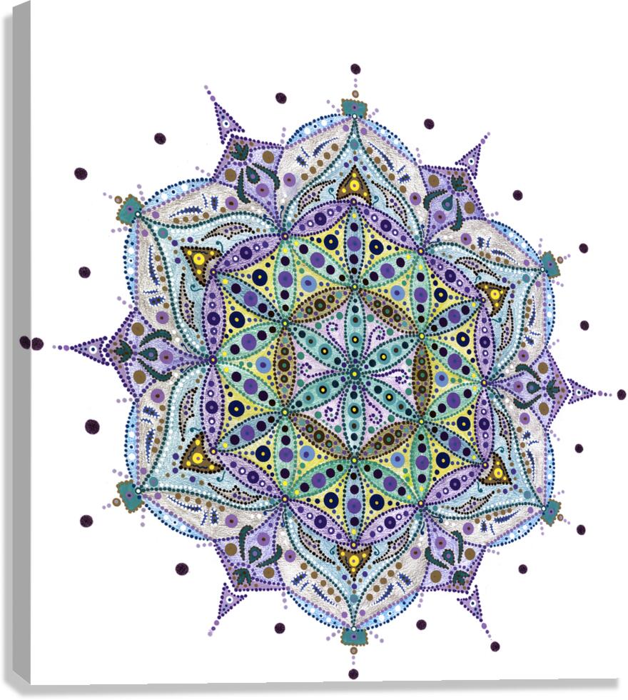 Universal Life Force Mandala Canvas Print