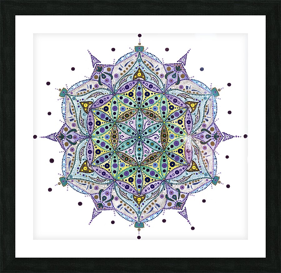 Universal Life Force Mandala Picture Frame print