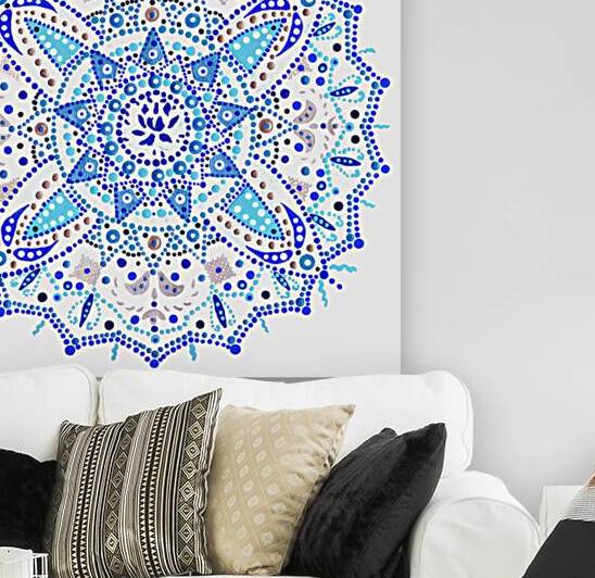 Blue Lotus Mandala by Svetlana Aurora Mandala Art