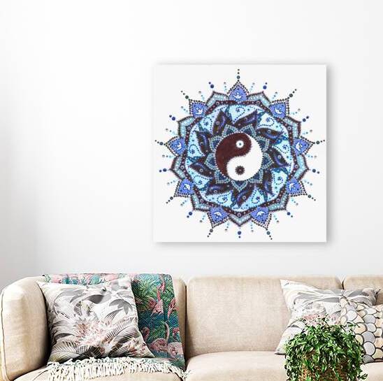  Yin Yang Mandala by Svetlana Aurora Mandala Art