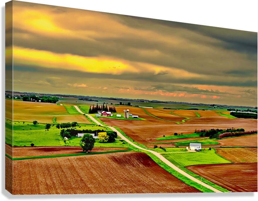 Rolling Country Side Canvas Print