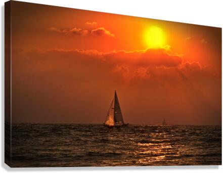 Sailing the Mediterranean Canvas Print
