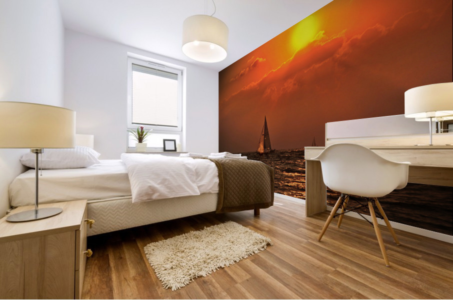 Sailing the Mediterranean Mural print