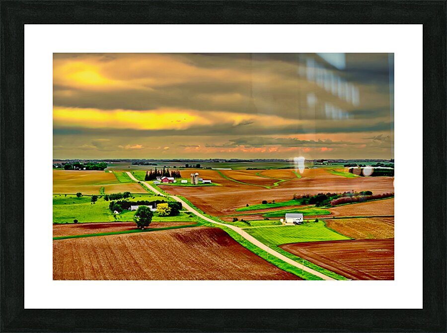Rolling Country Side Picture Frame print
