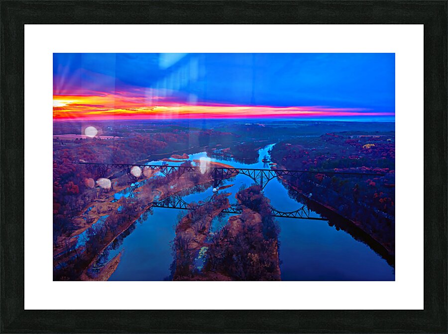 Arcola High Bridge Picture Frame print