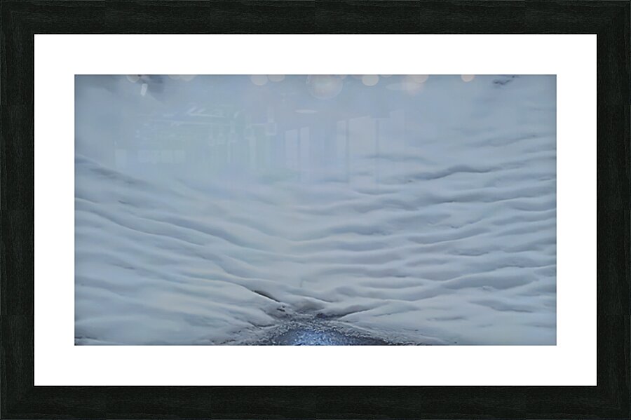 Snow Wrinkles Picture Frame print