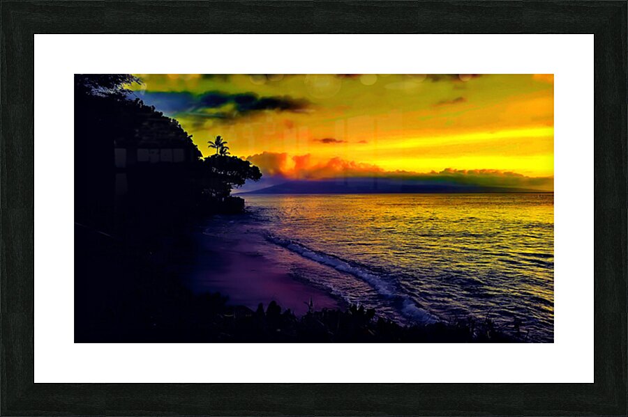 Maui Sunset Picture Frame print