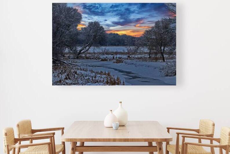 Rice Creek Winter by UpThereAgain Photography