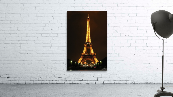 Illuminated Eiffel Tower Wall Preview