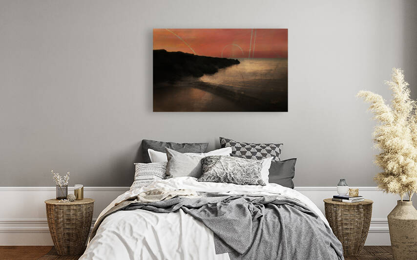 Point of Rocks-Red Sky by Susan Fey