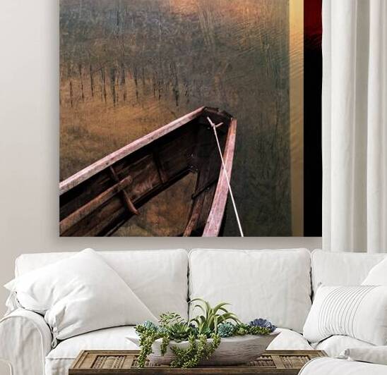 Mike’s Dory-Winter Pond by Susan Fey