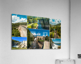 Croton Dam Collage Acrylic Print