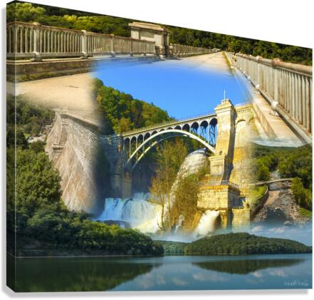 CROTON DAM COLLAGE Canvas Print