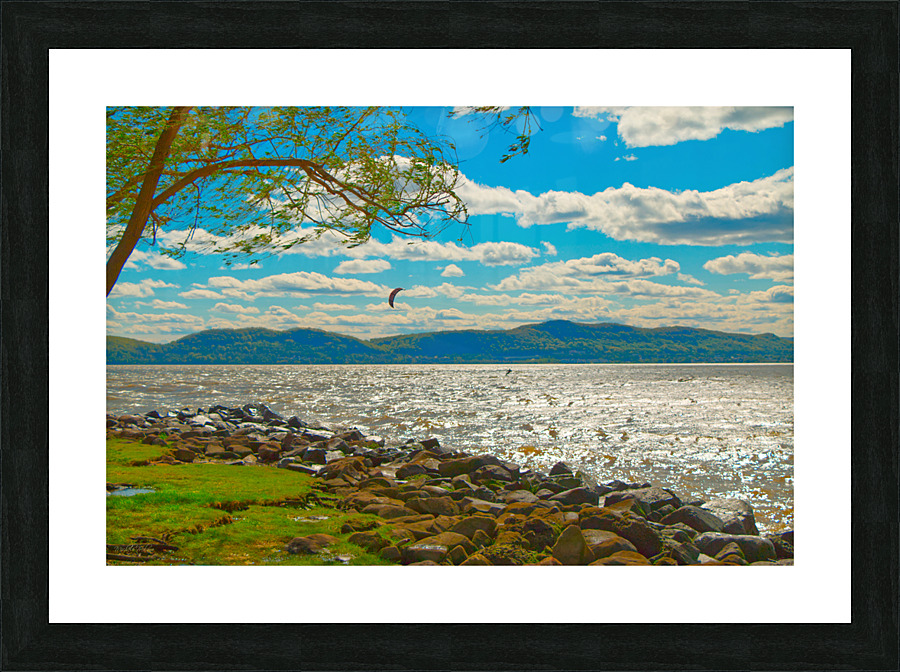 Windswept Hudson River Scene Picture Frame print