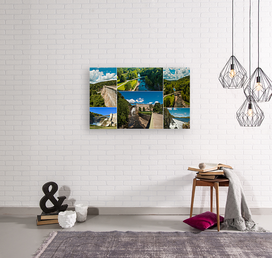 Croton Dam Collage Reproduction