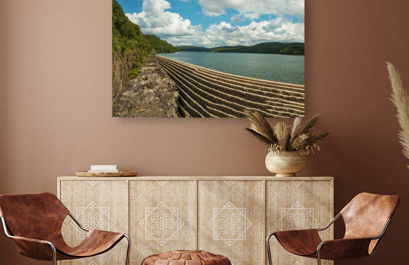 Croton Dam Reservoir on a Sunny Day by Michele Milano Arts