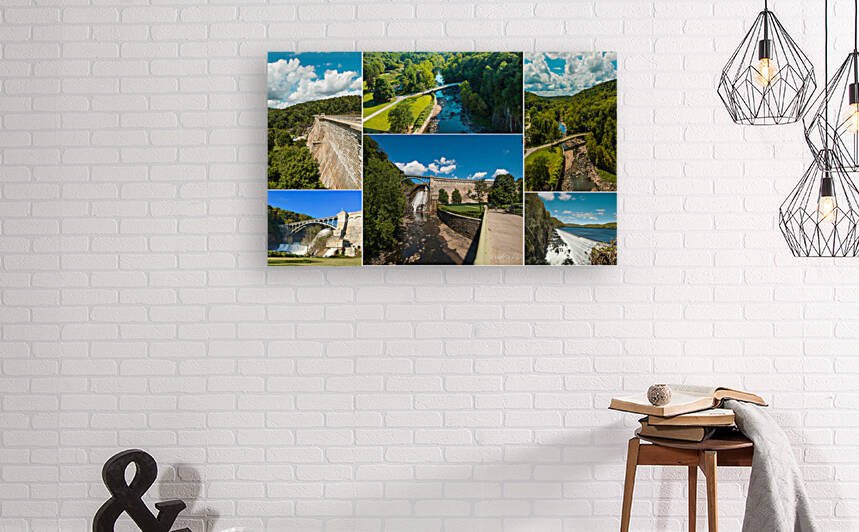 Croton Dam Collage Reproduction