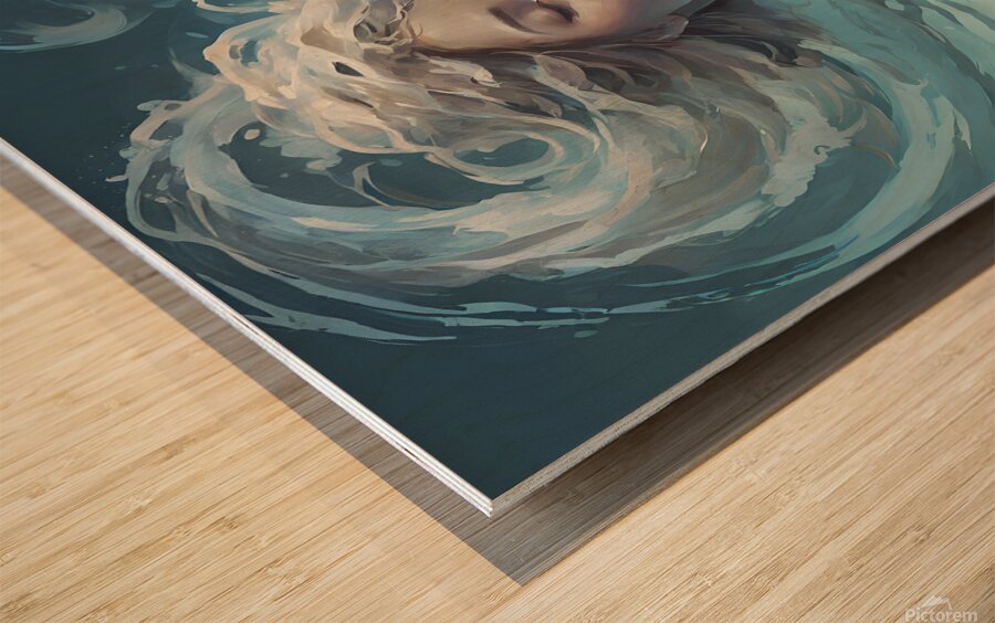 Design a concept that encapsulates the emotiona Wood print