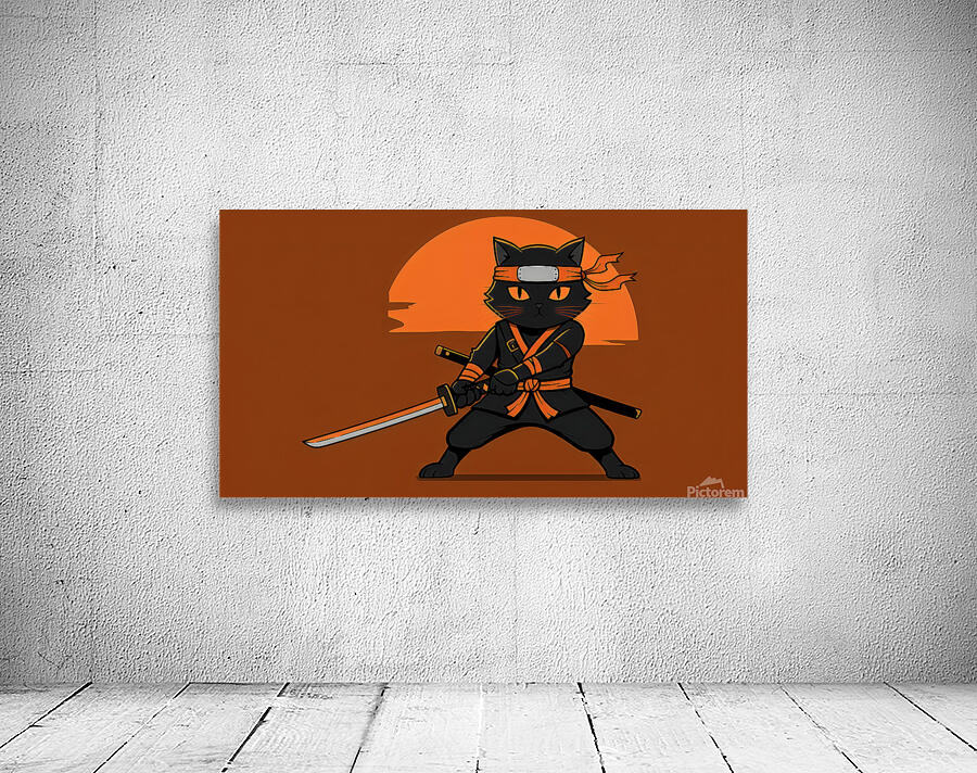 Samurai Cat Wall Preview