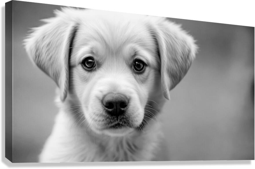 Fluffy Puppy Canvas Print