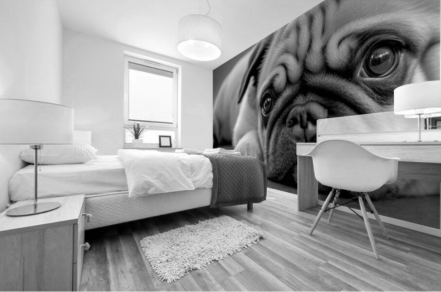 Lazy Pup Mural print