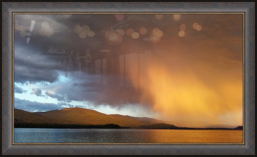 Sunset Storm Picture Frame print