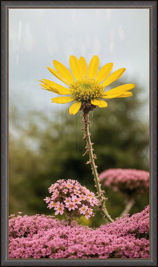 Yellow&Pink Picture Frame print