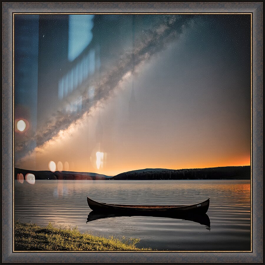 Nocturnal Paddle Picture Frame print