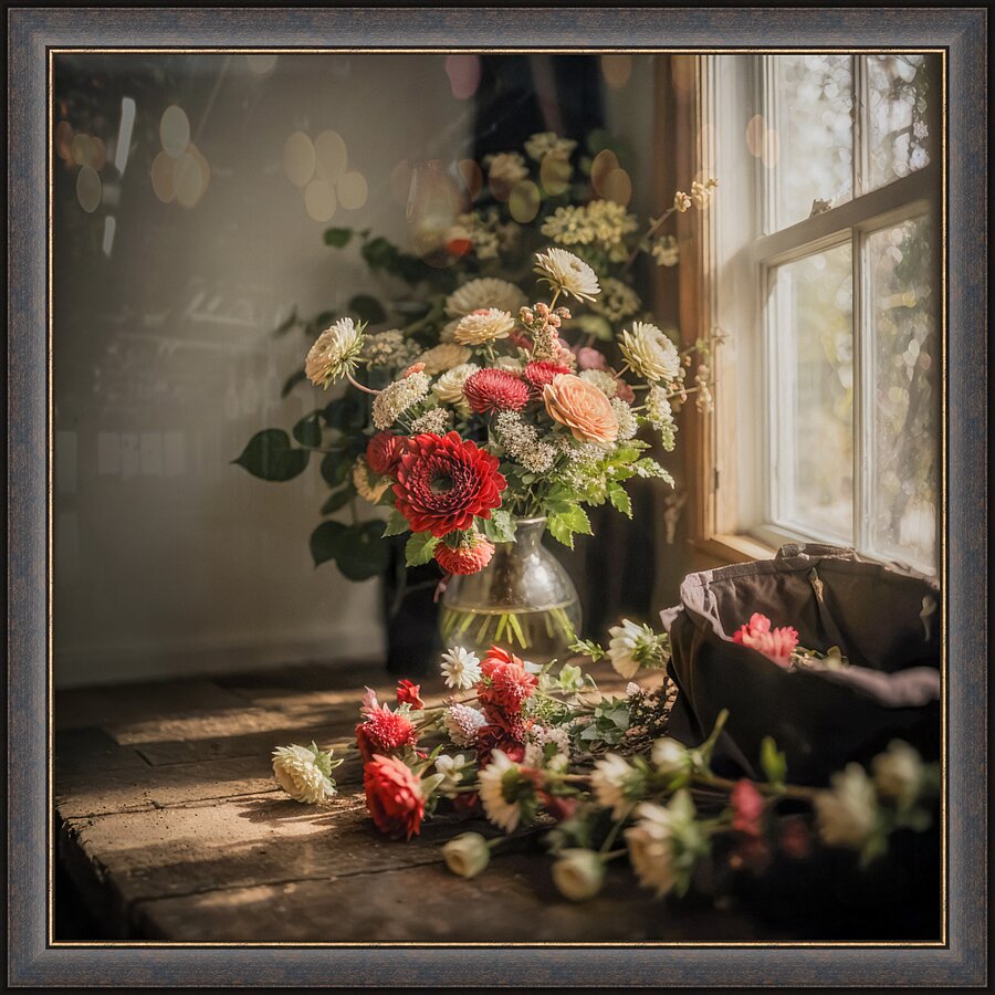 Rustic Blooms III Picture Frame print
