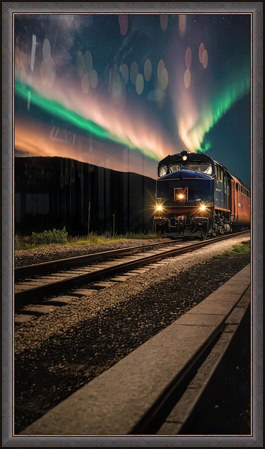 Night Train Picture Frame print