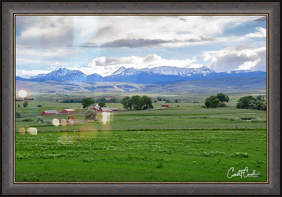 Farm Field Picture Frame print