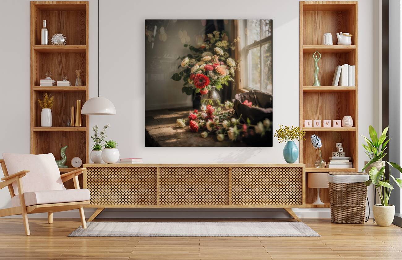 Rustic Blooms III Reproduction